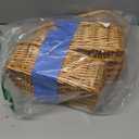 Rectangle Small Wicker Baskets For Sundries 3pcs Storage Bins