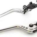 CNC Clutch Brake Levers Fit for RE Classic 350 350cc Meteor 2021-2025, Super Meteor 650 2023, Hunter 350 HNTR 2022-2024 Silver Long