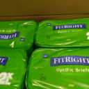 FitRight OptiFit Extra Adult Briefs, Incontinence Diapers with Tabs, Moderate Absorbency, 2XL, 60 to 70", 20 Count (Pack of 4)
