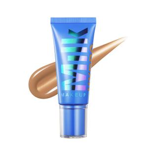 Milk Makeup Hydro Grip Hydrating Gel Skin Tint  12HR Lightweight Buildable Coverage with Hyaluronic Acid for Natural Dewy Finish  Non-Comedogenic (08 - Medium with Neutral to Warm Undertones)