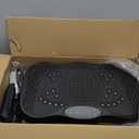 Vibration Plate Exercise Machine, 130 Levels Full Body Workout Vibrating Plate for Lymphatic Drainage Weight Loss, 450 Lbs Capacity Shake Platform with Resistance Bands Bluetooth for Women Men (Large, Black)