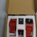 RT-TCZ for Wrangler Hood Latches Catch Kit Compatible with Jeep Wrangler JK JL Gladiator JT Red Exterior Accessories 2pcs (3-Stripes)