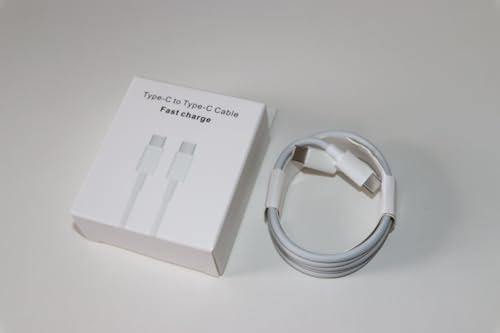 USB C to USB C Charging Cable Compatible with iPhone 15, iPhone 16, Phone 17 ( 2 pack)