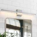 Brushed Nickel Bathroom Light Fixture Over Mirror - Modern Vanity Light Fixture - 31.5 inch 22W LED Dimmable Wall Sconce Lighting Fixture for Bathroom Bedroom