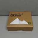 KeaBabies 2-Pack Organic Crib Sheets for Boys, Girls - 52x28 Fitted Crib Mattress Sheet Neutral, Breathable Jersey Cotton Cover for Baby Bed, Toddler Mattress, Soft & Cute Prints (Soft White)