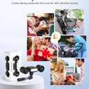 foryou Car Fans Seat Cooling Fan USB Fan 3 Wind Speeds with Night Light Portable Fans for Car Backseat for Kids (Black)