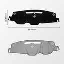 KUST Black Dash Cover for 2015-2020 Chevrolet Chevy Tahoe/Suburban/GMC Yukon (Without HUD) Polyester Dashboard Cover Non-Slip Interior Accessories for Tahoe