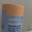 Owala SmoothSip Slider Insulated Stainless Steel Coffee Tumbler, Reusable Iced Coffee Cup, Hot Coffee Travel Mug, BPA Free 30 oz, Peachy Keen