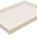 Beige Velvet Jewelry Tray for Drawers Jewelrys Display Tray Stackable Jewelry Organizer Trays for Necklace Bracelet Ring Watch (1 Pack)