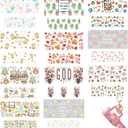 42pcs God Camiping Jesus Plant Cactus MINI UV DTF Stickers for 40oz Cups Keychain Sunflower Book mini uvdtf Key Pendant Packaging for Tumbler Rub on Bow Ghost Dog Dad Cat Lemon DIY Crafts Shell Summer