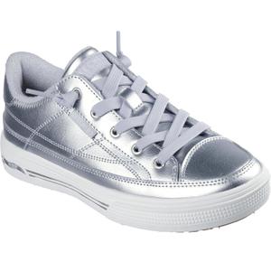 Skechers Womens Arch Fit Arcade-Glistening Gal (7.5, Silver)