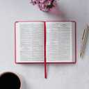 KJV Holy Bible, Compact Faux Leather Red Letter Edition - Ribbon Marker, King James Version, Pink (KJV Compact Editions)