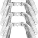 U Shaped Eyeglasses Pads 4Pcs Silicone Eye Glasses Bridge Rubber Strap Anti-Slip Pads Screw-in Eyeglasses Piece Replacement (2.3x2cm)