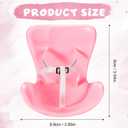 3 x BOXOB Car Seat for Dolls, Pink Plastic Safety Seat Decorative Cute Sofa to Display Doll Toy Ornaments Accessories for Car Interior Air Vents Clip and Desktop Stand Decor