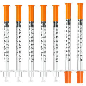 1ml 31G 5/16"(8mm) Syringes, Disposable Individual Package (100pcs)