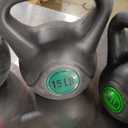 Wide Grip 3-Piece Kettlebell Exercise Fitness Weight Set, Include 5 lbs, 10 lbs, 15 lbs and 20 lbs, Set of 3 or Set of 4