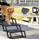 URPOWER Dog Stairs for Large Dogs Extra Wide 20" with 5 - Step Dog Ramp Steps for Car High Bed Foldable Pet Stairs with Detachable Non Slip Surface Car Ramps for SUV Truck Supports up to 260 Lbs