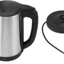 Electric Kettle, 2L 1500W Stainless Steel Water Boiler Hot Water Boiler Rapid Heating Double Layer Insulated Kettle Auto Shut Off for Home Office Family