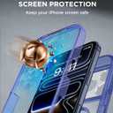 Miracase for iPhone 17 Pro Max Case 6.9" Full-Body Phone Case with Built-in Glass Screen Protector& Full Camera Protector,[Magnetic with MagSafe] Drop Proof 17 ProMax Cover, Clear Blue