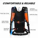 Nepest Hydration Backpack with 2L Water Bladder for Cycling, Water Backpack for Hiking Running, Lightweight Hydration Pack , Grey