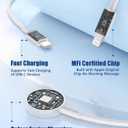 for Apple Watch Charger Fast Charging,3 in 1 Multi Chargers Cable with 20W USB C Charger, iWatch Charger Cord 6FT for iWatch Series Ultra 3/2/SE 3/11/10/9/8/7/6/5/4/iPhone17 15 16 Pro Max/14/13/12/11