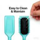 2 x Bounce Curl Brush, Flexibility Spiral Hair Brush, Scalp Massager Spring Brush for Curly, Thick Hair & Hairbrush Great Wet And Dry Hair Detangling Smoothing for Women and Men (Green)