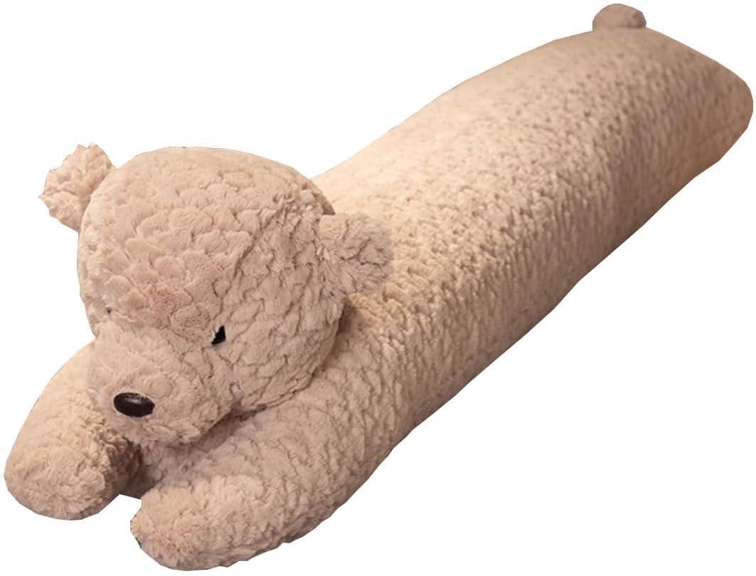 FEEZUSH Bear Plush Pillow - Bear Stuffed Animal - 35 inch Bear Long Plush Pillow - Birthday Christmas Valentines Day Gift for Kids Boys Girls (Brown)