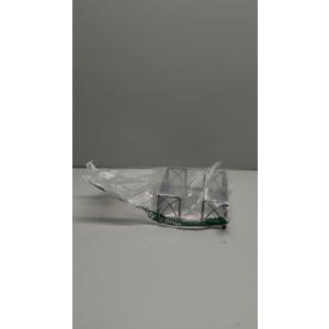 Boston International BID211 Arch Design Cocktail Napkin Holder Caddy, 5.5 x 5.5-Inches, Pewter