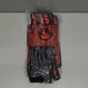 BBQ Fireproof Gloves, Grill Cut-Resistant 1472°F Heat Resistant Gloves, Non-Slip Silicone Oven Gloves, Kitchen Safe Cooking Gloves for Oven Mitts, Barbecue, Cooking, Frying, 13.8 Inch-Red