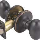 Design House Egg Passage Door Knob for Hall and Closet, Fits Standard Doors, Oil Rubbed Bronze Design House, 750570