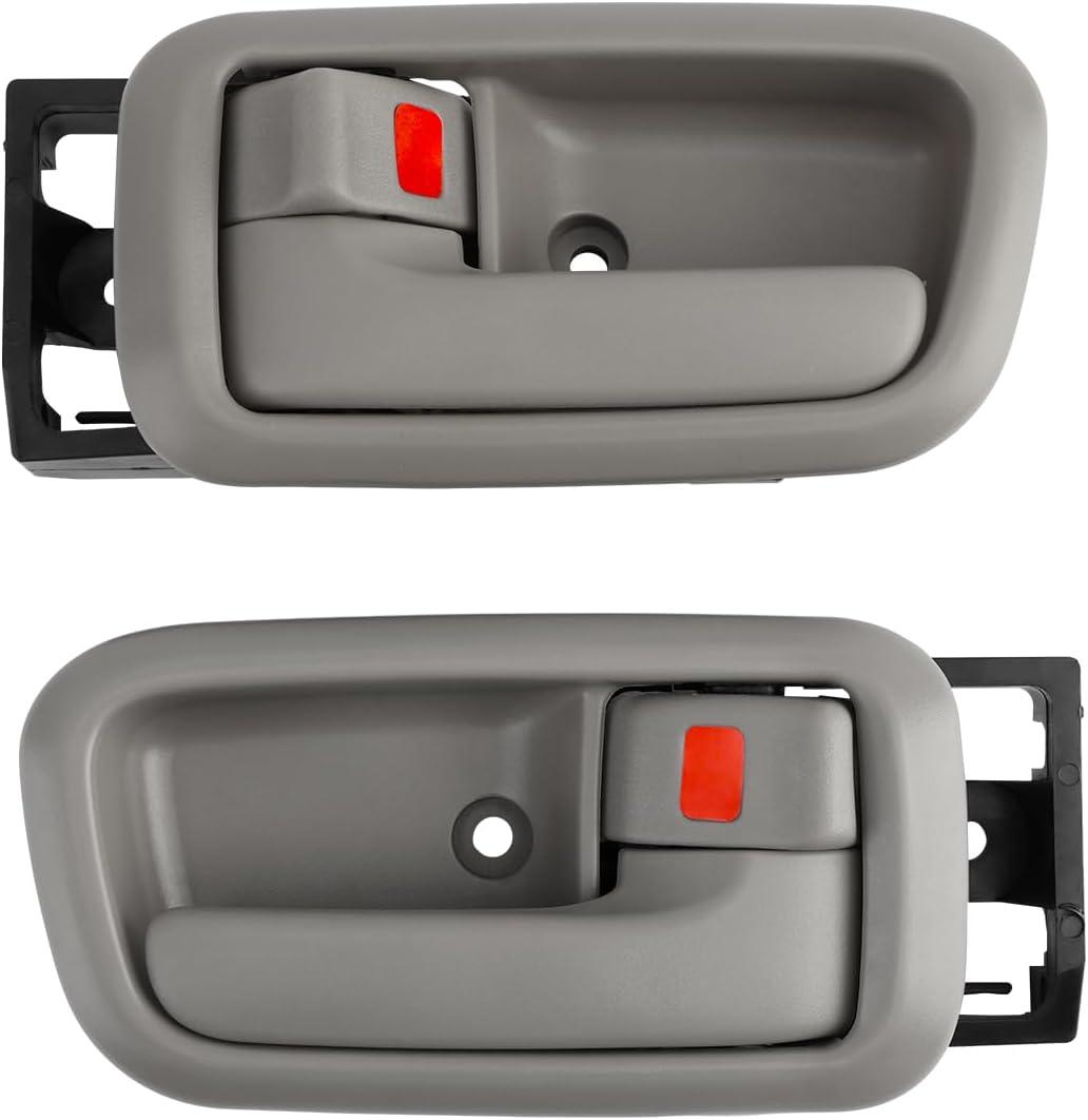 Gledewen Interior Door Handles W/Bezel (Pair), Compatible with Toyota Tundra 2000-2006, Beige, Front Left Driver & Right Passenger, 692050C010B1,692060C010B1 Inside Handle Door Part