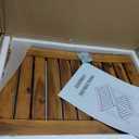 Upolana 20" Teak Shower Bench with Storage Shelf, Indoor & Outdoor Use