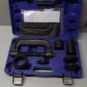 Orion Motor Tech Heavy Duty Ball Joint Press & U Joint Removal Tool Kit with 4wd Adapters, for Most 2WD and 4WD Cars and Light Trucks (BK) (dark gray C-frame)