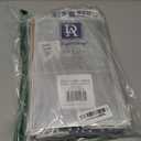 DriftAway Farmhouse Vertical Striped Linen Blend Textured Light Filtering Semi Sheer Curtains for Living Room Bedroom 36 Inches Long Drapes 2 Panels Broad Striped Linen Jean Navy  52"W x 36"L (Pack of 2)