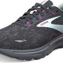 Brooks Women’s Adrenaline GTS 23 Supportive Running Shoe - Black/ Light Blue/ Purple - 9 Medium