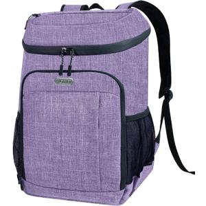 BAGLHER Lightweight Insulated Cooler Backpack - 30 Cans, Leak-Proof for Lunch, Picnic, Hiking, Camping Trips (purple-plus) BAGLHER Lightweight Insulated Cooler Backpack - 30 Cans, Leak-Proof for Lunch, Picnic, Hiking, Camping Trips (purple-plus)