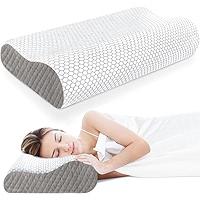 Cervical Neck Pillow for Pain Relief, Bed Pillows for Head Neck Shoulder Support, Ergonomic Cooling Pillow, Orthopedic Contour Pillow for Side Back Stomach Sleepers,Neck Support Memory Foam Pillows
