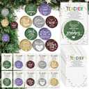 Thyle 20 Sets Christmas Teacher Ornaments Appreciation Gifts with Thank You Cards Acrylic Christmas Tree Appreciation Ornaments Bulk Thank You Gifts for Teacher, 10 Styles
