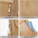 FOXLOVER Quilted Crossbody Bags for Women Vegan Leather Boho Purses Shoulder Handbags with Tassel (Yellow 07)