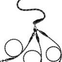 3 Dog Leash，360 ° Rotating Anti Entanglement Dog Leash, Suitable for Carrying Multiple Beloved Dogs for Travel