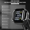 Motorcycle Tire Pressure Monitoring System, Motorcycle TPMS System with 2 External Sensors, LCD Display, IP67 Waterproof Dustproof, Motorbike Tyre Temperature Alarm, Two-Wheeled Motorcycle TPMS