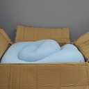 EGOHOME 3 Inch Queen Memory Foam Mattress Topper, Cooling Gel Infused & Pressure Relieving Pad in a Box, Dorm Room Essentials, CertiPUR Certified, Blue