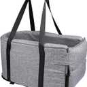 VANZACK Car Pet Nest Dog Seat for Small Console Pet Seat with Safety Hook Travel Accessory