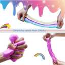Butter Slime Kit 34 Packed Two-Toned Colorful Slime, Stress Relief Toys, Party Favors for Kids Girl Boys Kids 6 7 8 9 10 11 12