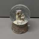 Christmas Snow Globe, Nativity Musical Snow Globe Color Change Battery Operated Lighted Tabletop for Kids' Gift, Christmas Home Dcor