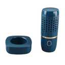 Vegetable Washing Machine Harmless Capsule Shape Fruit Purifier for Kitchen, Mini Fruit Cleaner Device for Home, USB Charging Wireless Vegetable Washing Machine (Blue)