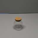 17oz Spherical Glass Jar with Cork Lid Airtight - Kitchen Glass Jar for Preserving and Storing candy, tea, Coffee, Spice, flour, Beans etc. (4)