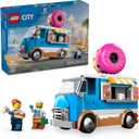 LEGO City Donut Truck Toy - Building Toy for Kids, Boys and Girls, Ages 5+ - Gift for Birthdays - Mobile Donut Stand W/ 2 Minifigures & Other Accessories - 60452