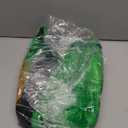 St. Patrick's Day Green Leprechaun Top Hat with Beard Irish Shamrock Velvet Hat (Brown)