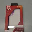 ZAGG Santa Cruz Samsung Galaxy S24+ Case - Ultra Slim, Clear Case with Color Accents, Graphene-Strengthened, Drop-Resistant, Grape Purple